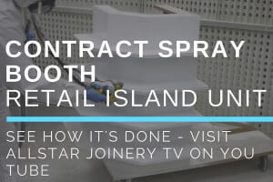 Allstar Joinery Contract Spray Booth Retail Island Unit