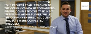 Robert Hoey Founder and MD Allstar Joinery Ltd