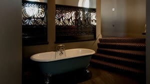 Bath and stairs