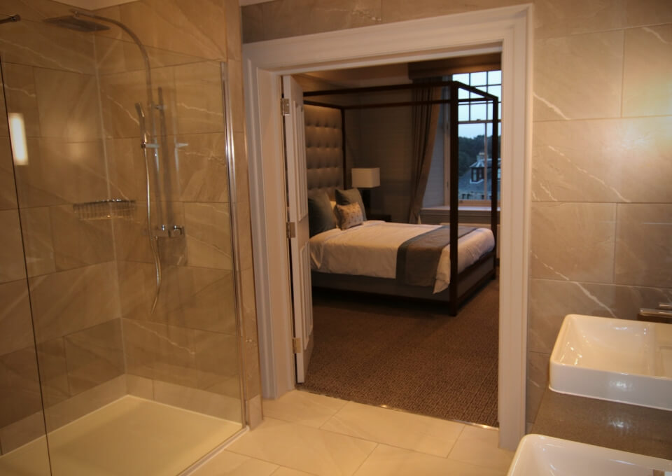 Castlecary House Hotel, hotel room and bathroom refurbishment