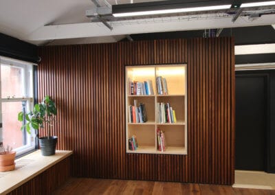 Bespoke wall panelling office fit-out in Glasgow